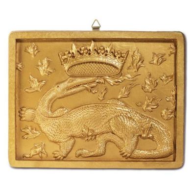 Goldenes Wappen Salamandre Francois Salamander Wappentier