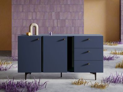 Kommode 2D3S Colours CS02 Highboard mit Schubladen Sideboard Anrichte Schrank