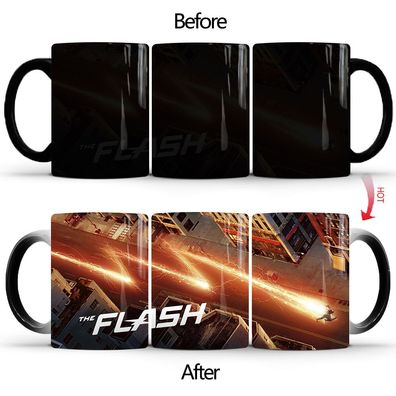 Superheld The Flash Thermoeffekt Tasse Ceramic Kaffee Tee Milch Becher