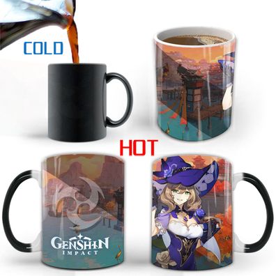 Genshin Impact Thema02 Thermoeffekt Tasse Ceramic Kaffee Tee Milch Becher