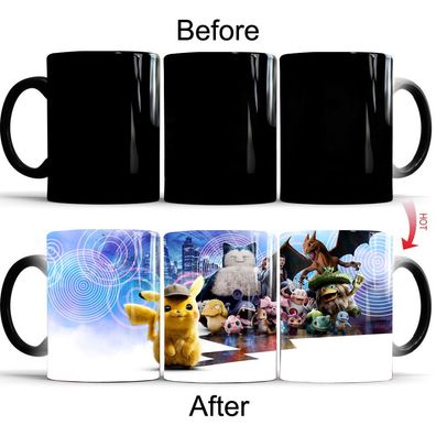 Anime Pokémon Thermoeffekt Tasse Ceramic kreativ Kaffee Tee Milch Becher