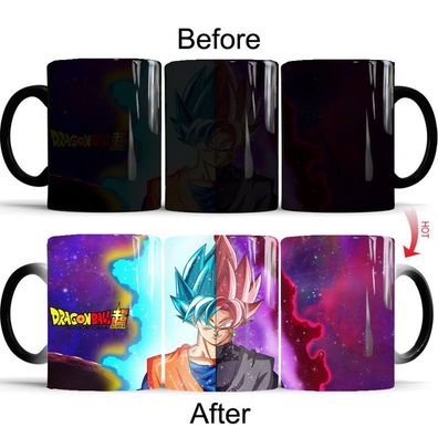 Anime Dragon Ball Goku Frieza Thermoeffekt Tasse Ceramic Kaffee Tee Milch Becher