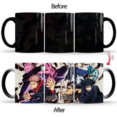 Anime Jujutsu Kaisen Thermoeffekt Tasse Ceramic Kaffee Tee Milch Becher