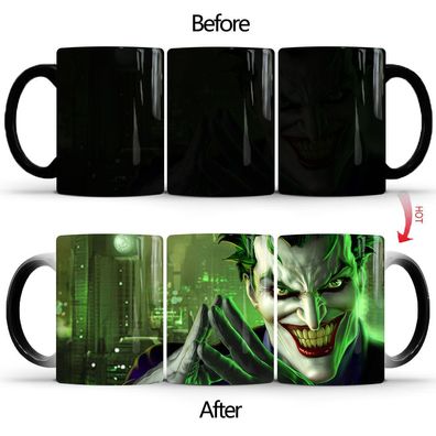 Komisch Joker Thermoeffekt Tasse Batman Heat Changing Mug Kaffee Keramik Becher