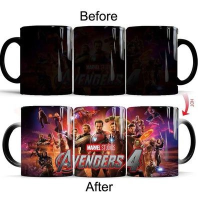 The Avengers Thema01 Thermoeffekt Tasse Ceramic Kaffee Tee Milch Becher