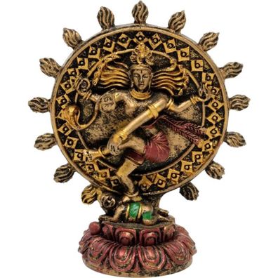Kleine Dekofigur hinduistischer Gott Shiva bronzefarben