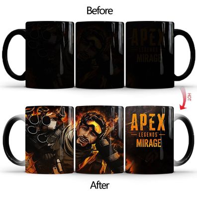 Spiel Apex Legends Thermoeffekt Tasse Ceramic kreativ Kaffee Tee Milch Becher