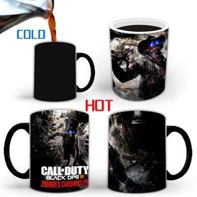 Call of Duty Black Ops Thermoeffekt Tasse Kaffee Heat Change Mug Milch Becher