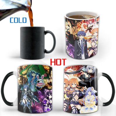 Anime Date A Live Thermoeffekt Tasse Ceramic Kaffee Tee Milch Becher