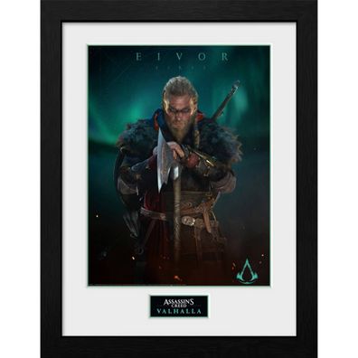 Assassin's Creed Valhalla - Poster im Rahmen - Eivor - Collector Print 40x30cm