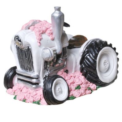 Spardose - "Hochzeits-Traktor" mit Schraubverschluss