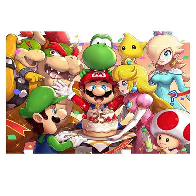 Spiel Super Mario Bros. Luigi 520 Teile Kinder Brettspiele Jigsaw Holzpuzzle