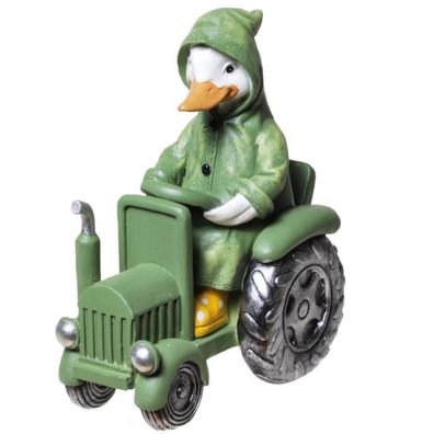 Regenmantel-Ente aus Traktor