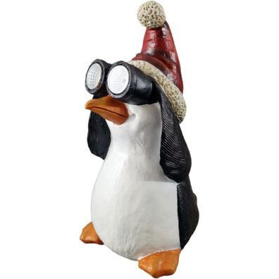 Weihnachts Pinguin mit Solar Augen