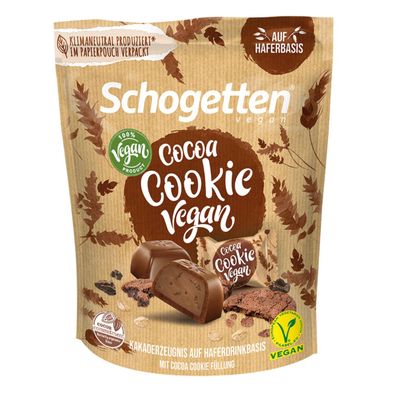 Schogetten Cacao Cookie Vegan 15 einzeln verpackte Stücke 125g