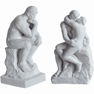 2er Set Magnete Der Kuss und Der Denker frei nach Rodin