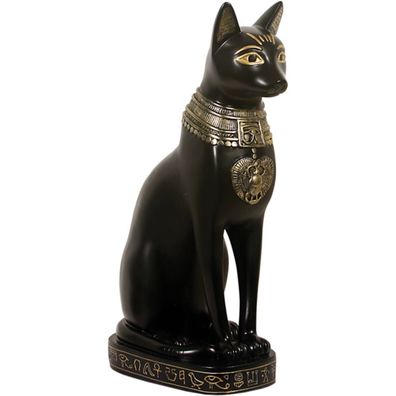 Sitzende ägyptische Katzen Göttin Bastet 29cm