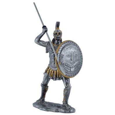 Zinnfigur Leonidas König von Sparta mit Schild und Speer