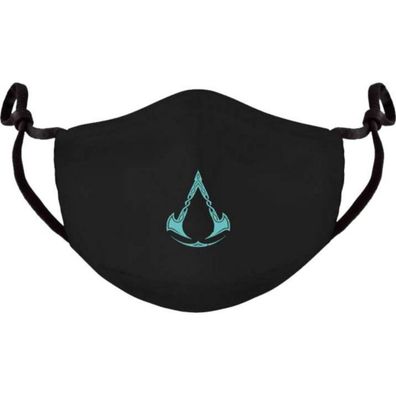 Assassin's Creed Valhalla - Mund-Nasen-Maske - schwarz Logo