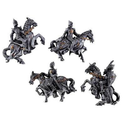 4er Set Magnete Ritter auf Pferd