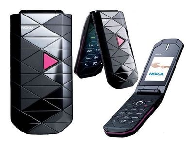 Nokia 7070 Prism Schwarz Pink DualSim MP3 Radio Bluetooth microSD Tasten Klapphand...