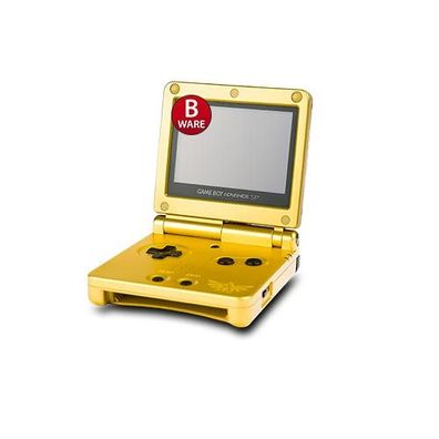 Gameboy Advance SP Konsole in Zelda Gold Edition + original Ladekabel #51B