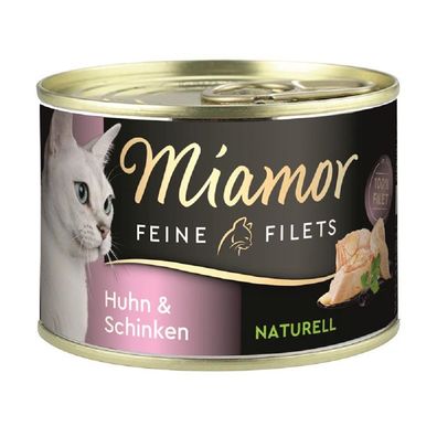 Miamor ?Feine Filets Naturelle Huhn&Schinken - 12 x 156g ?Katzennassfutter