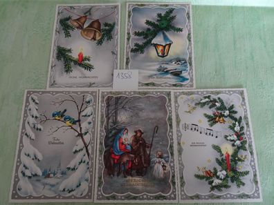 alte Postkarten AK Haco Haering & Co Germany Weihnachten Krippe Glocken...