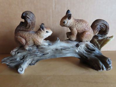 Figur Eichhörnchen zwei Eichhörnchen auf einem Ast Faro A. Lucchesi/ ca.8cm H