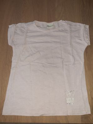 T-Shirt Gr. 122 rosa Zebralino