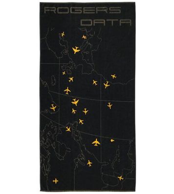 Rogers Data Badetuch Oceanic Control 90 x 180 cm für Piloten und Luftfahrtfans
