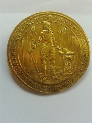 Original 5 Dukaten 1640 Bayern Kurfürst Maximilian I. Neubeferstigung der Stadt Gold