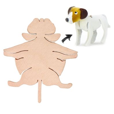 Jack Russell Terrier DIY Figur aus Leder