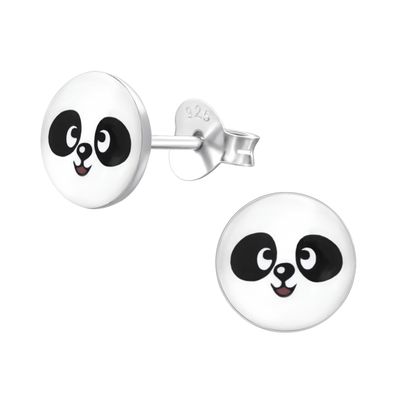 Panda Ohrringe aus 925 Silber