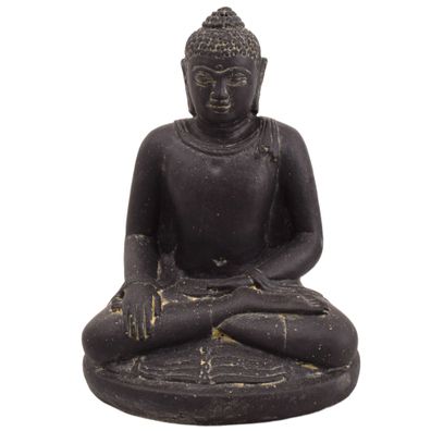 Steinfigur Sitzender Buddha Poona Bhumisparsha Mudra 30 cm