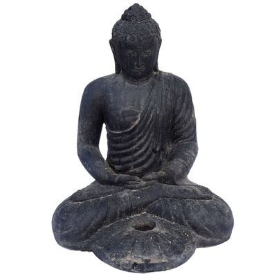 Gartenfigur Sitzender Buddha Belagavi Kerzenhalter