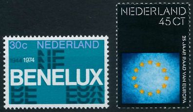 Niederlande 1974 Nr 1035-1036 postfrisch S21C022