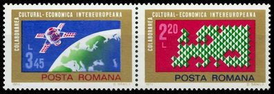 Rumänien 1974 Nr 3190-3189 postfrisch WAAGR PAAR X5EAE22