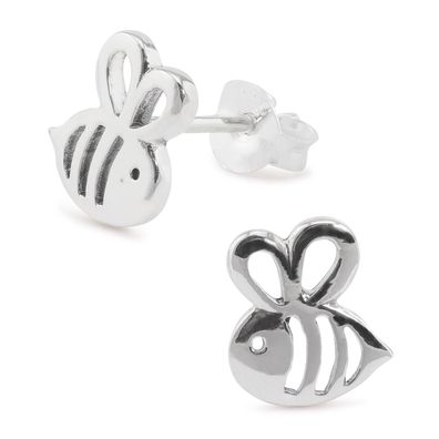 Bienen Ohrringe aus 925 Silber