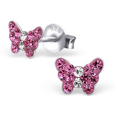Schmetterling Ohrringe aus 925 Silber