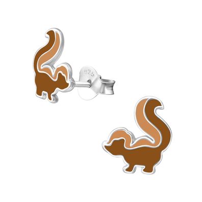 Eichhörnchen Kinder-Ohrringe aus 925 Silber