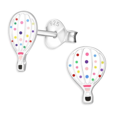 Heißluftballon Kinder Ohrringe aus 925 Silber