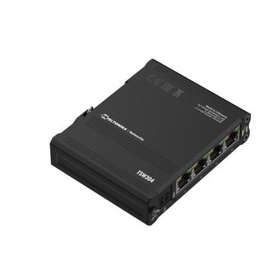 Teltonika Switch TSW304 4 Port Gigabit Industrial unmanaged Switch DIN RAIL