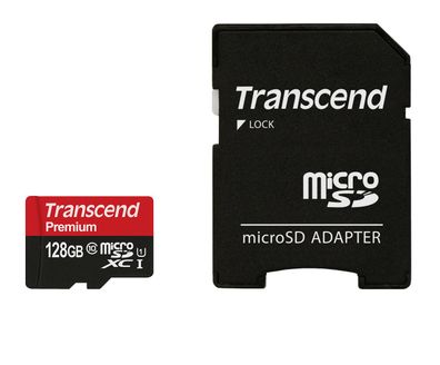 Flash SecureDigitalCard (microSD) 128GB - Transcend