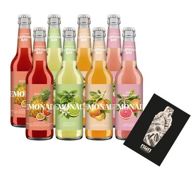 Elephant Bay 8er Lemonaden tasting Set - 2x pro Sorte Pink Grapefruit + Mandari