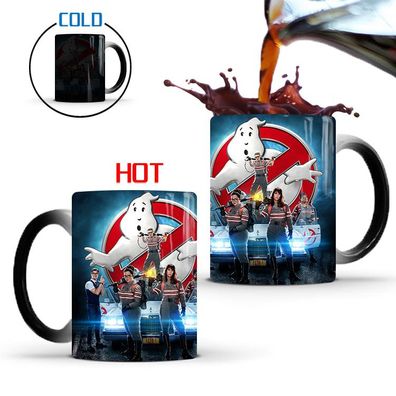 Film Ghostbusters Thermoeffekt Tasse Ceramic Kaffee Tee Milch Becher