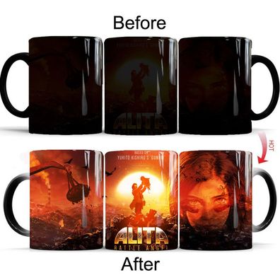 Alita Battle Angel Thermoeffekt Tasse Ceramic Kaffee Tee Milch Becher