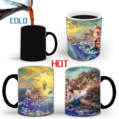 The Little Mermaid II Thermoeffekt Tasse Ceramic Kaffee Tee Milch Becher
