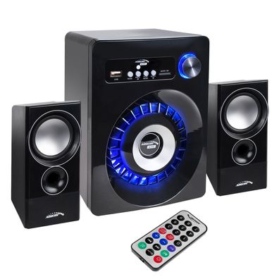 Audiocore AC910 2.1 Lautsprechersystem (Bluetooth, 55 W, AUX, USB, SD)