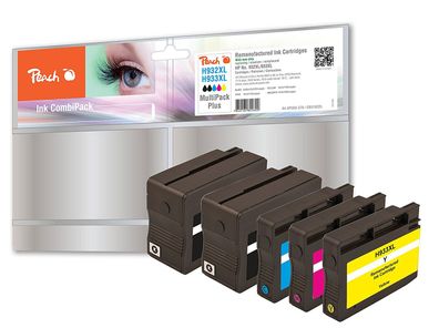 Peach Spar Pack Plus Tintenpatronen kompatibel zu HP No. 932XL, No. 933XL - PI300-578